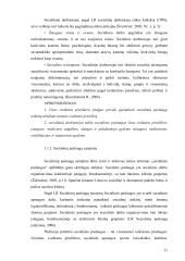 Socialinio darbuotojo, teikiančio socialines paslaugas sveikatos priežiūros įstaigoje, funkcijų analizė 11 puslapis