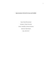 Representation of the Devil in Faust and the Bible