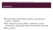Ėrichas Marija Remarkas ir jo kūryba 2 puslapis