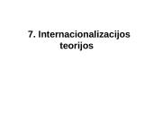 Internacionalizacijos teorijos