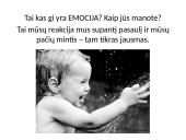 Emocijos. Kas tai? 6 puslapis