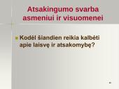 Pilietinės visuomenės sąlyga  - atsakingas žmogus 20 puslapis