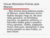 Maironio kūrybos skaidrės 2 puslapis