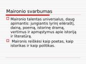 Maironio kūrybos skaidrės 4 puslapis