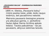 Maironio kūrybos skaidrės 6 puslapis