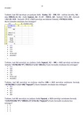 Microsoft Excel skaičiuoklės 10 puslapis