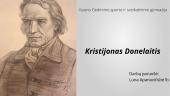Kristijonas Donelaitis - biografija ir kūryba