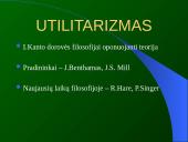 Utilitarizmo filosofija