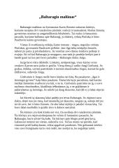 ,,Baltaragio malūnas“ - apžvalga