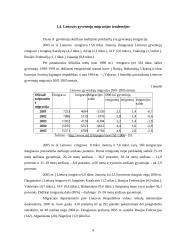 Lietuvos gyventojų migracijos dinamika ir priežastys 9 puslapis