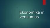 Ekonomika ir verslumas