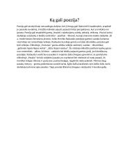 Ką gali poezija?