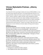 Vincas Mykolaitis-Putinas „Altorių šešėly“
