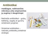 Organizmo apsauga nuo žalingo aplinkos poveikio. Antibiotikai 15 puslapis