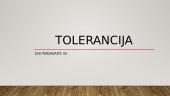 Apie toleranciją