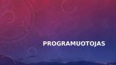 Kas yra programuotojas