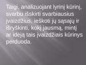 Lyrikos tekstų analizė, Mačernio 11 rudens sonetas 17 puslapis