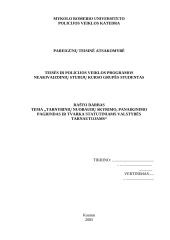 Tarnybinių nuobaudų skyrimo ir panaikinimo pagrindas ir tvarka statutiniams valstybės tarnautojams 1 puslapis