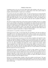 Nobody is born racist