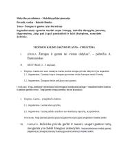 Kalbėjimo planas. Žmogaus ir gamtos ryšys literatūroje