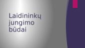 Laidininkų jungimo būdai 6 puslapis