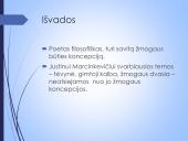 Justino Marcinkevičiaus žmogaus koncepcija 9 puslapis