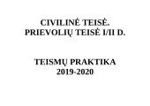 Prievolių teisės teismų praktika