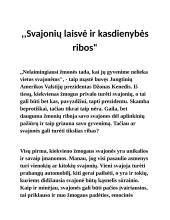 Svajonių laisvė bei kasdienybės ribos