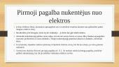 Saugi elektra. Pirmoji pagalba nukentėjus nuo elektros srovės 8 puslapis