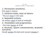 Present Simple and Present Continious rules 4 puslapis