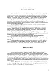 Ekonominių teorijų istorija. K. Marksas "Kapitalas" 3 puslapis