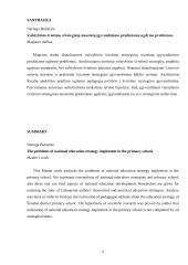 Valstybinio švietimo strateginių nuostatų įgyvendinimo pradiniame ugdyme problemos 2 puslapis