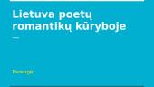Lietuva poetų romantikų kūryboje