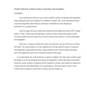 Lygčių ir nelygybių simbolinio sprendimo lygiagretusis metodas 7 puslapis