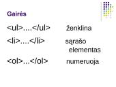 Ženklinamieji ir  numeruojamieji sąrašai  3 puslapis