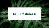 Gyvenamosios aplinkos įvertinimas, naudojantis bioindikatoriais 7 puslapis