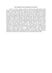 Kaip išsaugoti orumą nužmoginimo sistemoje? (B. Sruoga)