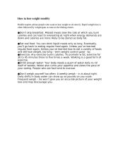 Healthy diet and its impact on weight 6 puslapis