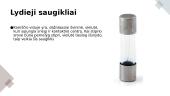 Saugikliai. Paprasčiausi elektriniai prietaisai. Elektros srovės poveikis žmogui. 5 puslapis