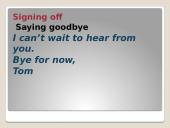 Writing an informal letter 9 puslapis