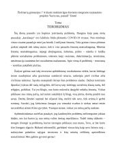 Pasaulio problema - terorizmas