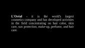 Loreal company presentation 2 puslapis