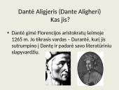 Dantė Aligjeris. Pragaras („Dieviškoji komedija“)  2 puslapis