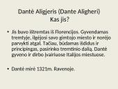 Dantė Aligjeris. Pragaras („Dieviškoji komedija“)  3 puslapis