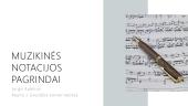 Muzikos notacijos pagrindai