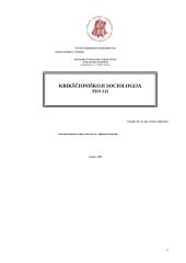 Krikščioniškoji sociologija