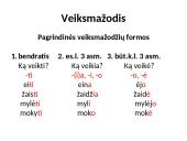 Veiksmažodžių pristatymas 2 puslapis