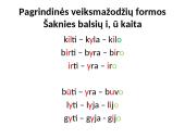 Veiksmažodžių pristatymas 12 puslapis