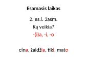 Veiksmažodžių pristatymas 15 puslapis