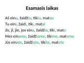 Veiksmažodžių pristatymas 16 puslapis